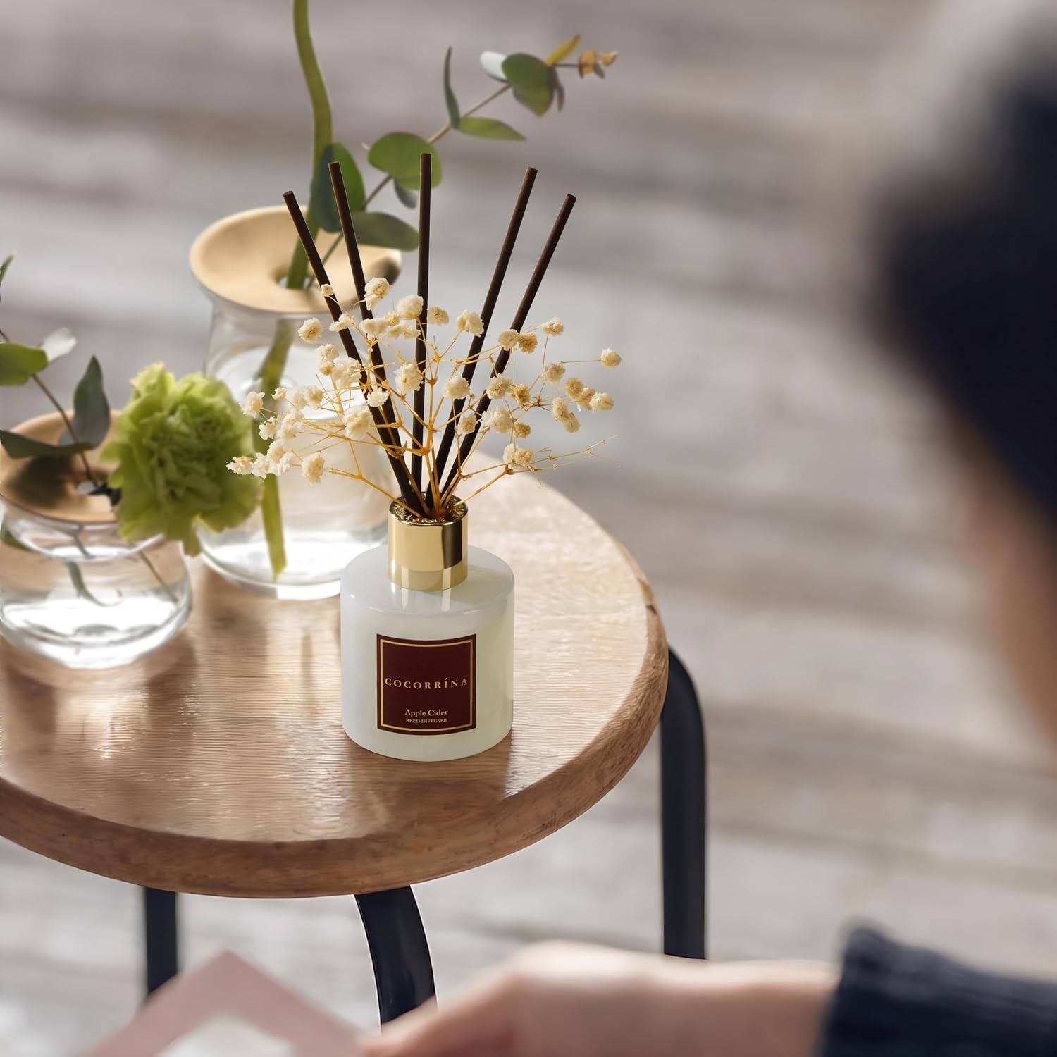 image:imageCOCORRNA Refill Sandalwood Rose 67 Floz Reed Diffuser Refill with 8 SticksApple Cider