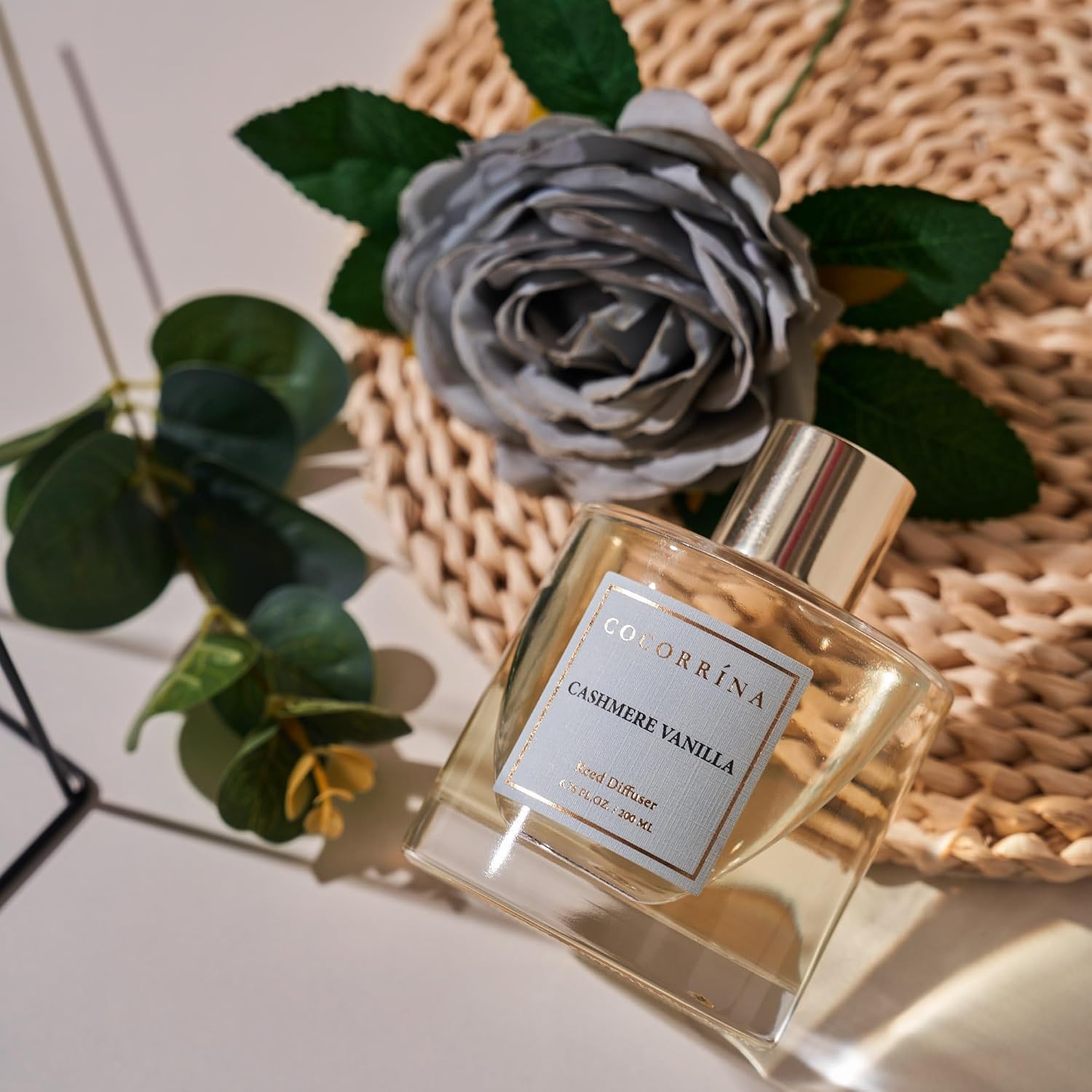 image:imageCOCORRNA Refill Sandalwood Rose 67 Floz Reed Diffuser Refill with 8 SticksCashmere Vanilla Rose