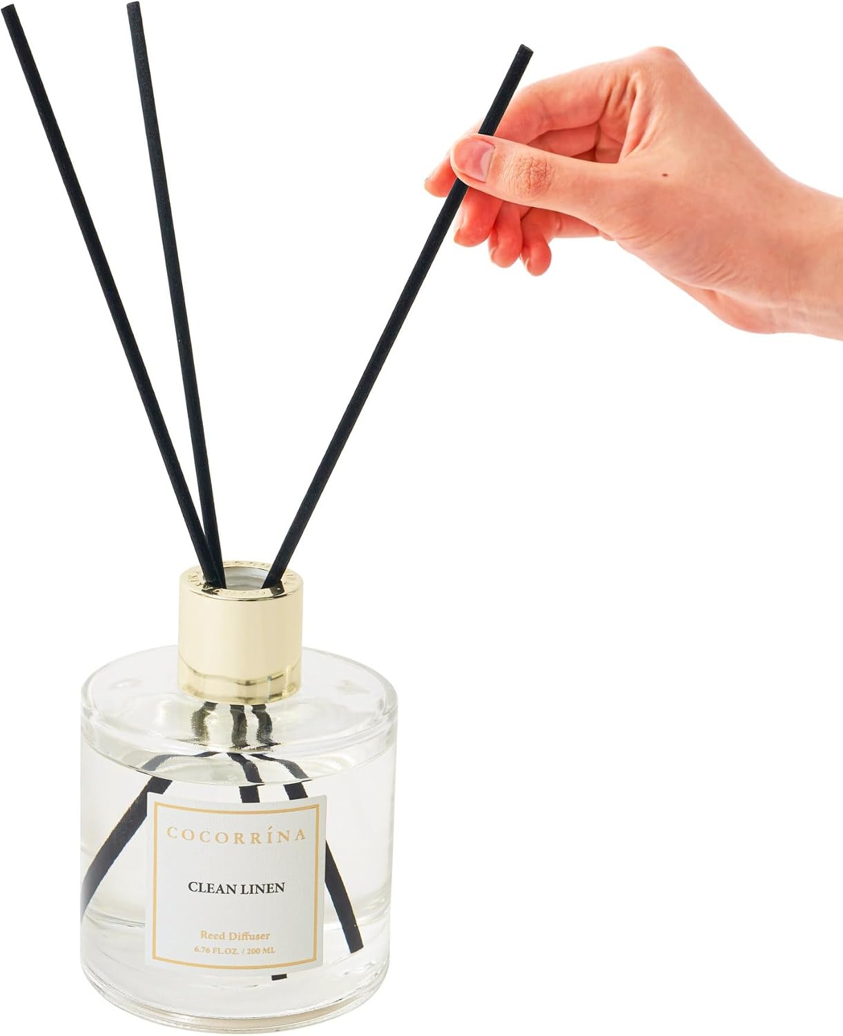 image:imageCOCORRNA Refill Sandalwood Rose 67 Floz Reed Diffuser Refill with 8 SticksClean Linen Rose