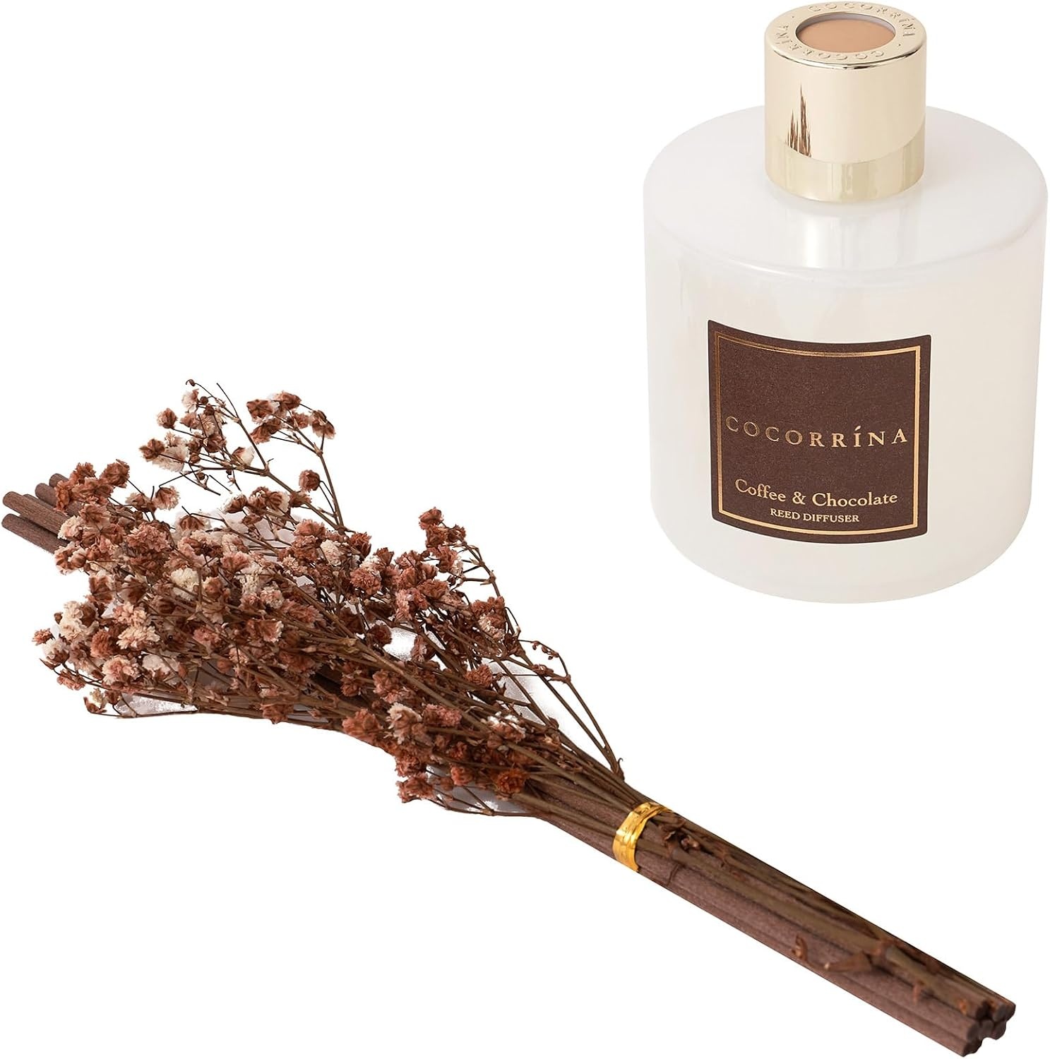 image:imageCOCORRNA Refill Sandalwood Rose 67 Floz Reed Diffuser Refill with 8 SticksCoffee Chocolate Flower