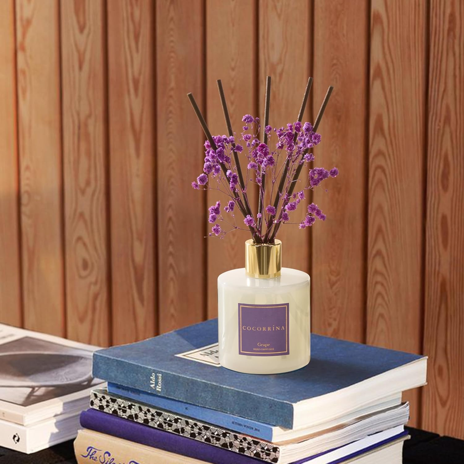 image:imageCOCORRNA Refill Sandalwood Rose 67 Floz Reed Diffuser Refill with 8 SticksGrape Flower