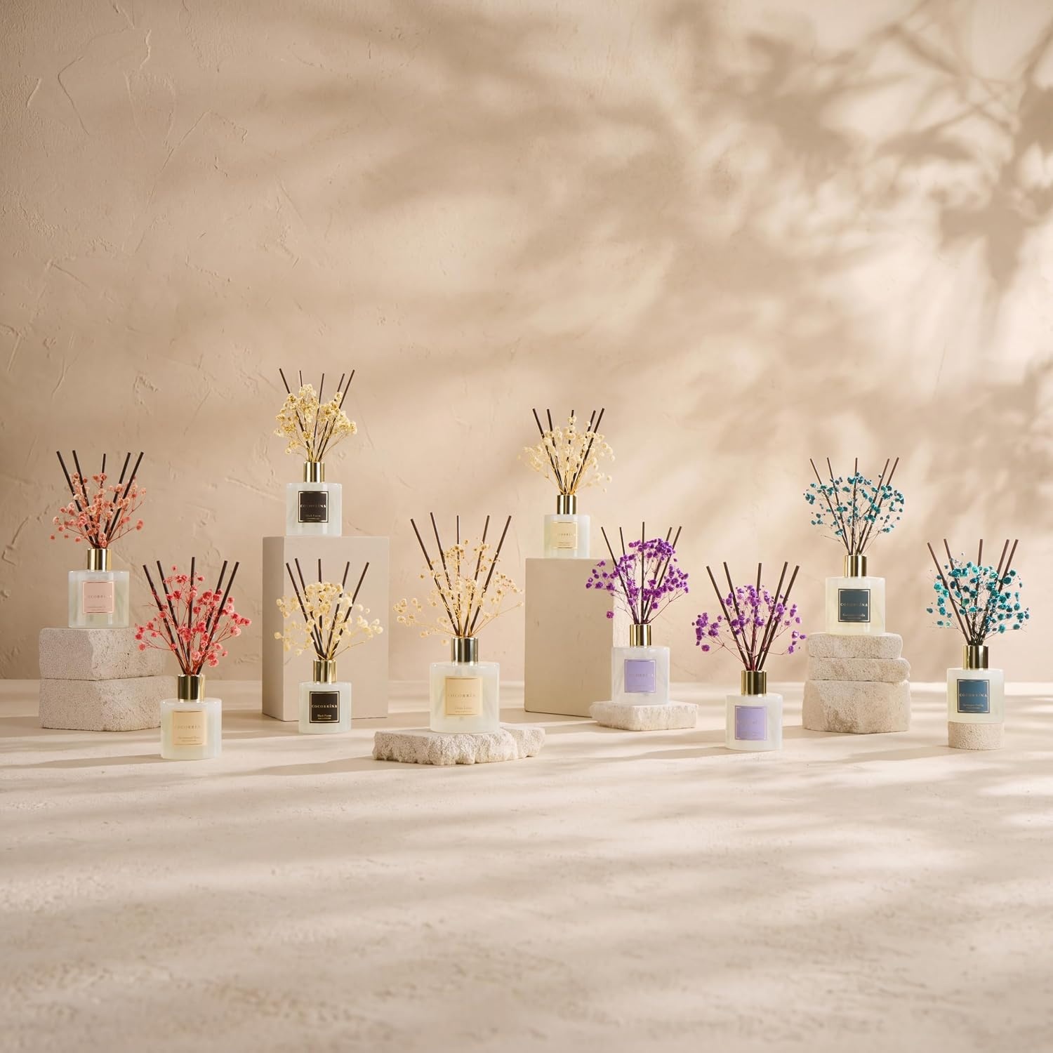 image:imageCOCORRNA Refill Sandalwood Rose 67 Floz Reed Diffuser Refill with 8 SticksLavender Thyme Flower