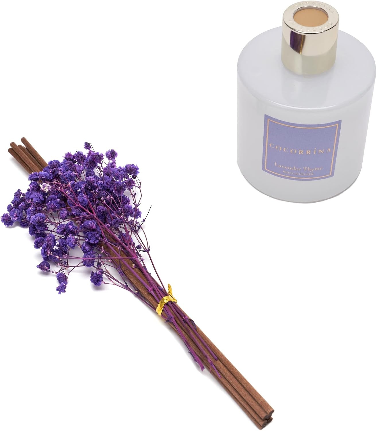 image:imageCOCORRNA Refill Sandalwood Rose 67 Floz Reed Diffuser Refill with 8 SticksLavender Thyme Flower