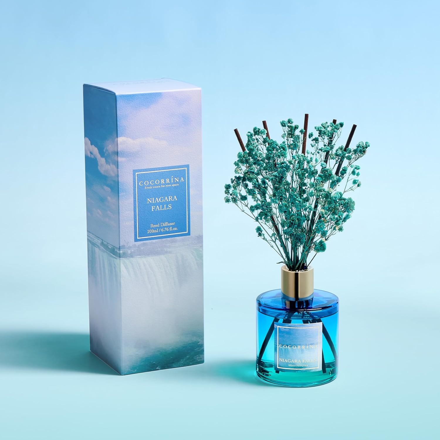 image:imageCOCORRNA Refill Sandalwood Rose 67 Floz Reed Diffuser Refill with 8 SticksNiagara Falls Flower