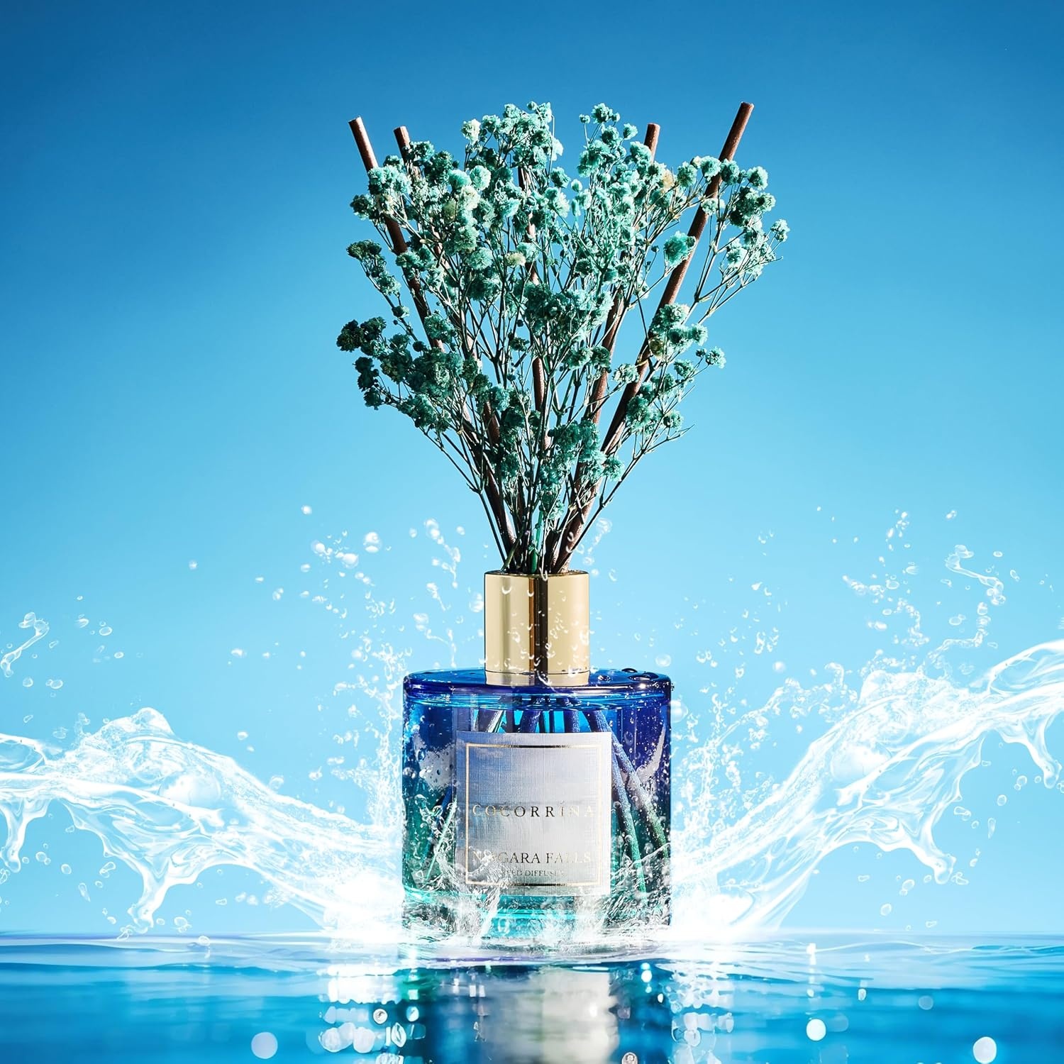 image:imageCOCORRNA Refill Sandalwood Rose 67 Floz Reed Diffuser Refill with 8 SticksNiagara Falls Flower