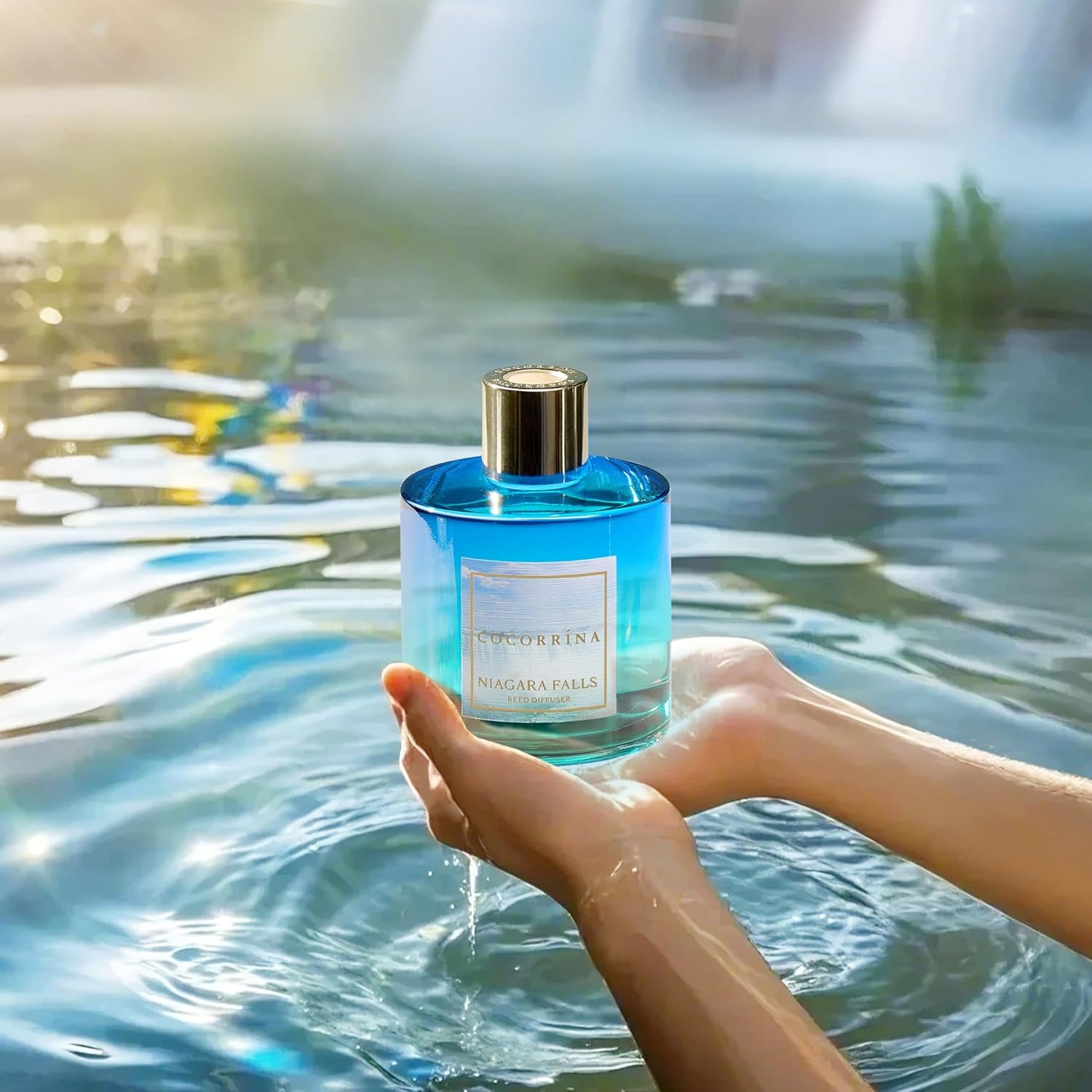 image:imageCOCORRNA Refill Sandalwood Rose 67 Floz Reed Diffuser Refill with 8 SticksNiagara Falls Flower