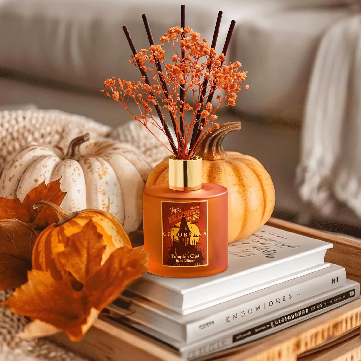 image:imageCOCORRNA Refill Sandalwood Rose 67 Floz Reed Diffuser Refill with 8 SticksPumpkin Chai Flower