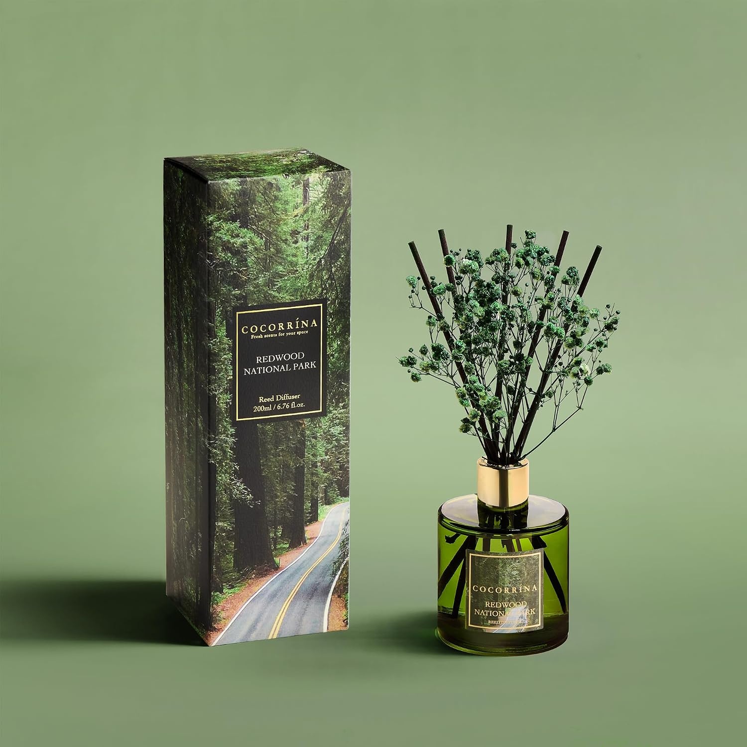 image:imageCOCORRNA Refill Sandalwood Rose 67 Floz Reed Diffuser Refill with 8 SticksRedwood National Park Flower