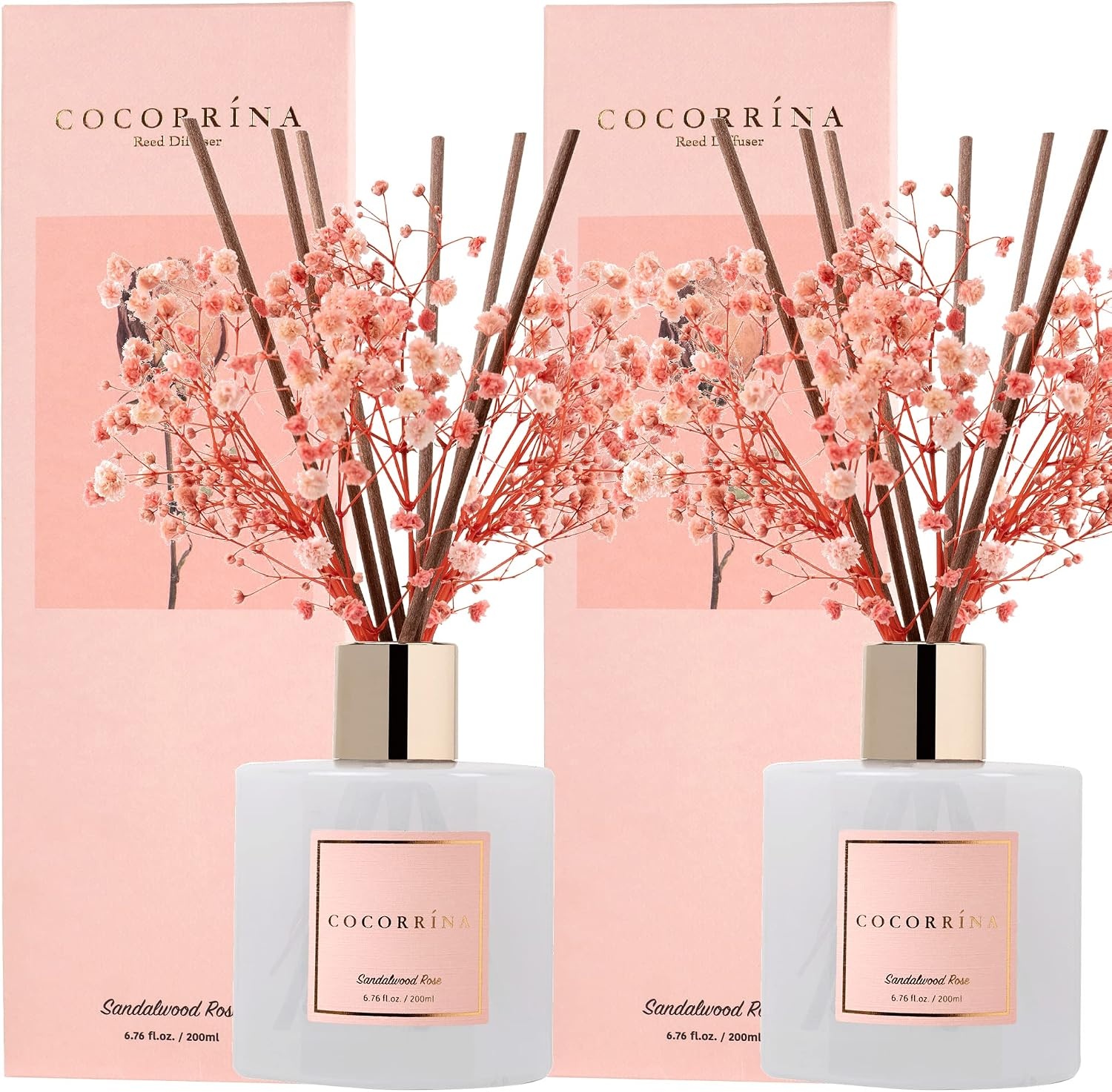 image:imageCOCORRNA Refill Sandalwood Rose 67 Floz Reed Diffuser Refill with 8 SticksSandalwood Rose Flower