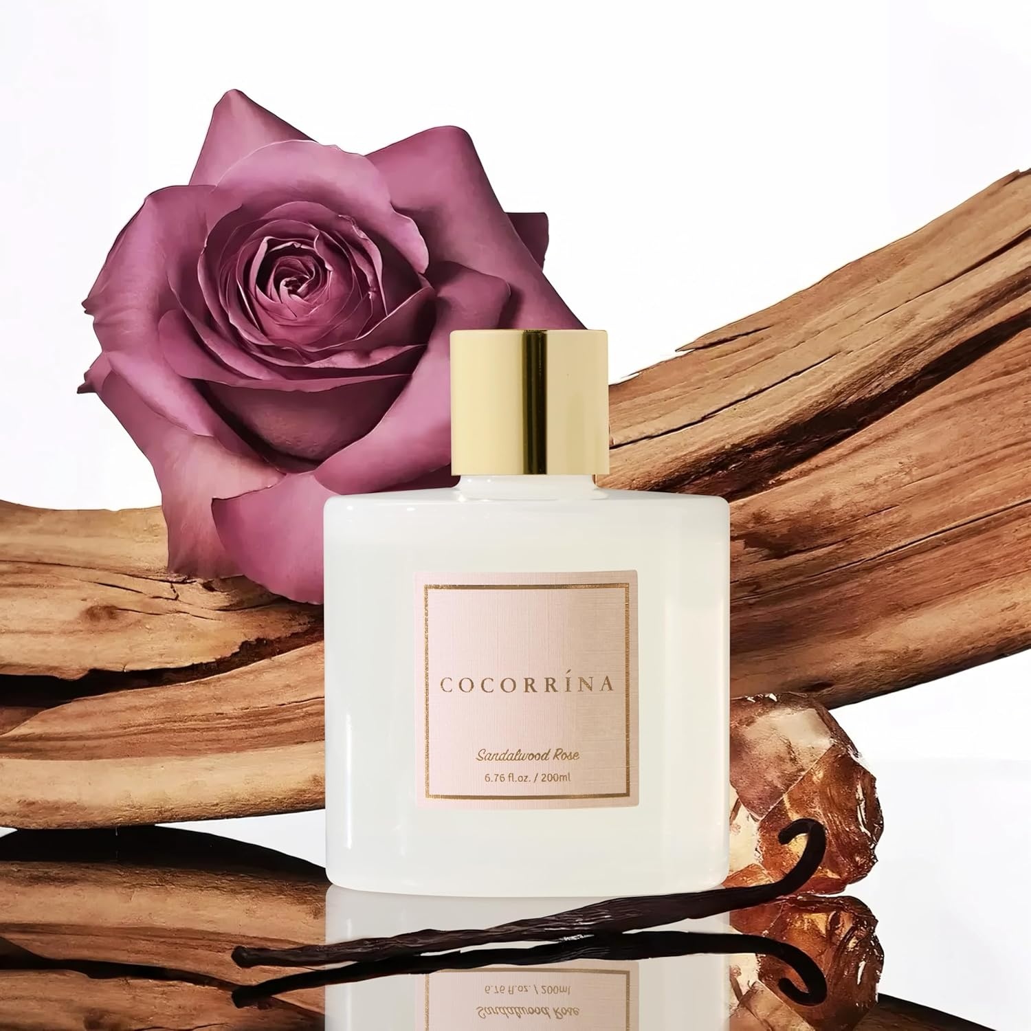 image:imageCOCORRNA Refill Sandalwood Rose 67 Floz Reed Diffuser Refill with 8 SticksSandalwood Rose Flower