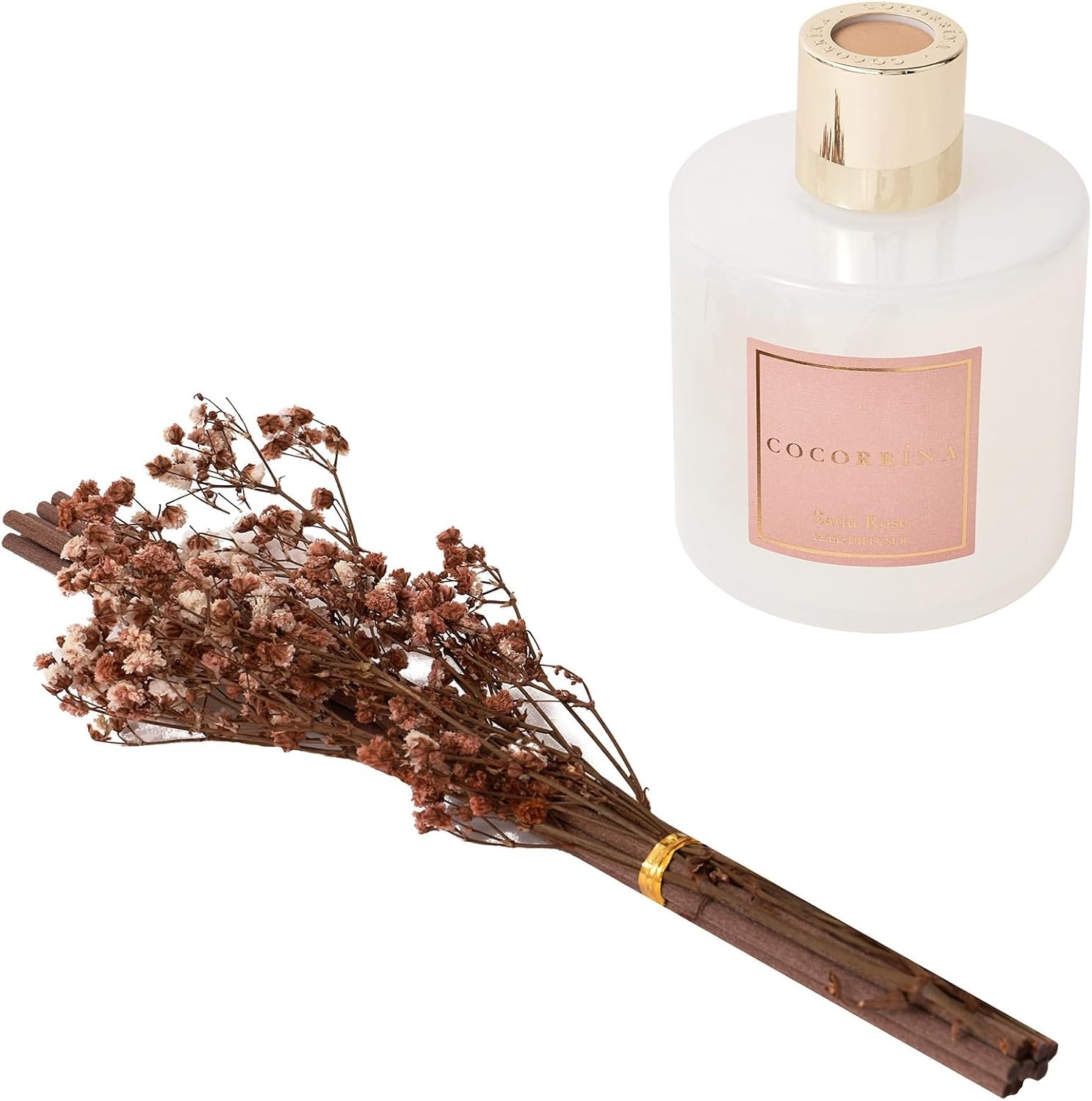 image:imageCOCORRNA Refill Sandalwood Rose 67 Floz Reed Diffuser Refill with 8 SticksSatin Rose Flower