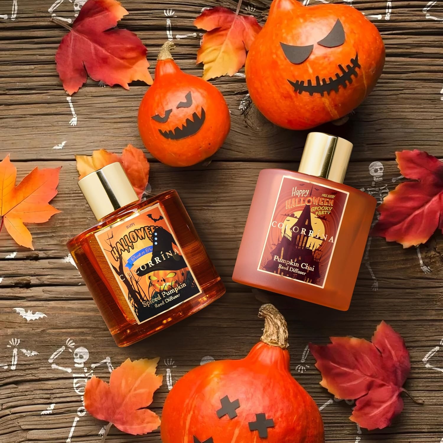 image:imageCOCORRNA Refill Sandalwood Rose 67 Floz Reed Diffuser Refill with 8 SticksSpiced Pumpkin Flower