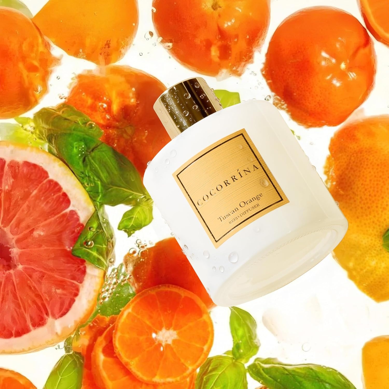 image:imageCOCORRNA Refill Sandalwood Rose 67 Floz Reed Diffuser Refill with 8 SticksTuscan Orange Flower