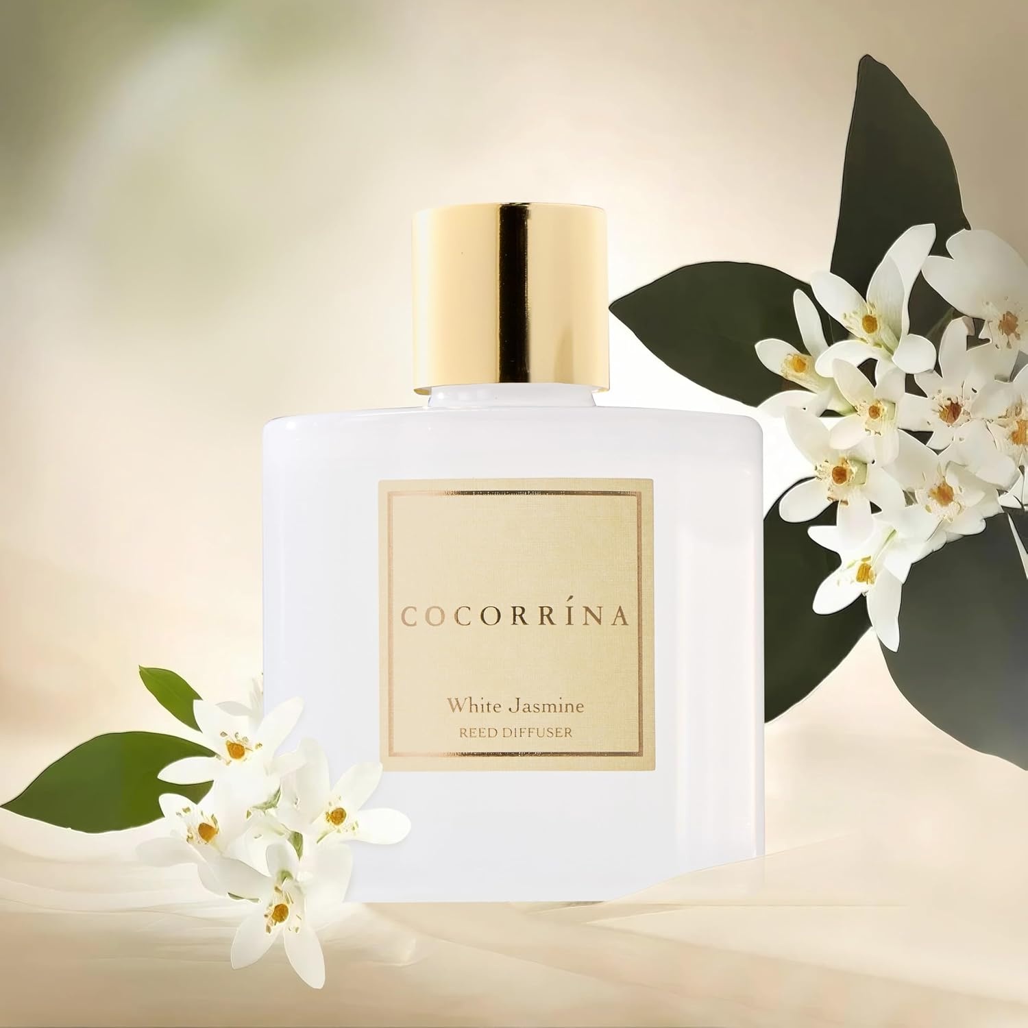 image:imageCOCORRNA Refill Sandalwood Rose 67 Floz Reed Diffuser Refill with 8 SticksWhite Jasmine Flower