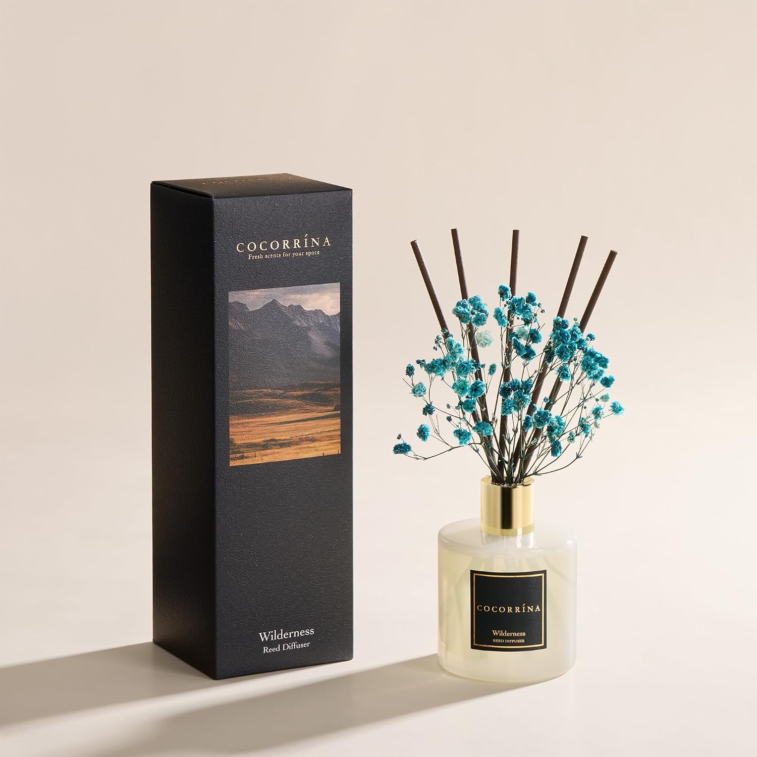 image:imageCOCORRNA Refill Sandalwood Rose 67 Floz Reed Diffuser Refill with 8 SticksWilderness Flower