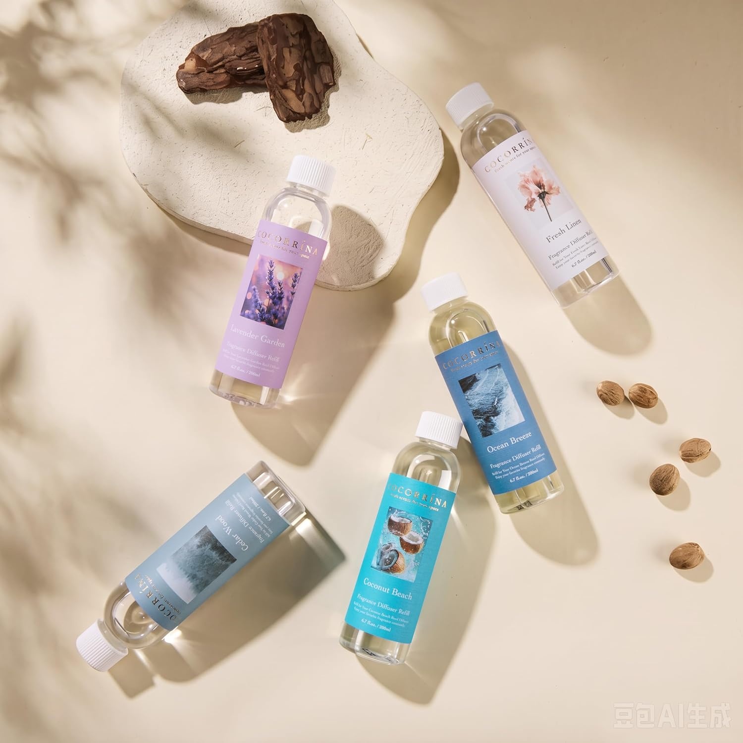 image:imageCocorrna Reed Diffuser Refill Lavender Thyme 67 oz 2 Packs Reed Diffuser Oil RefillCoconut Beach