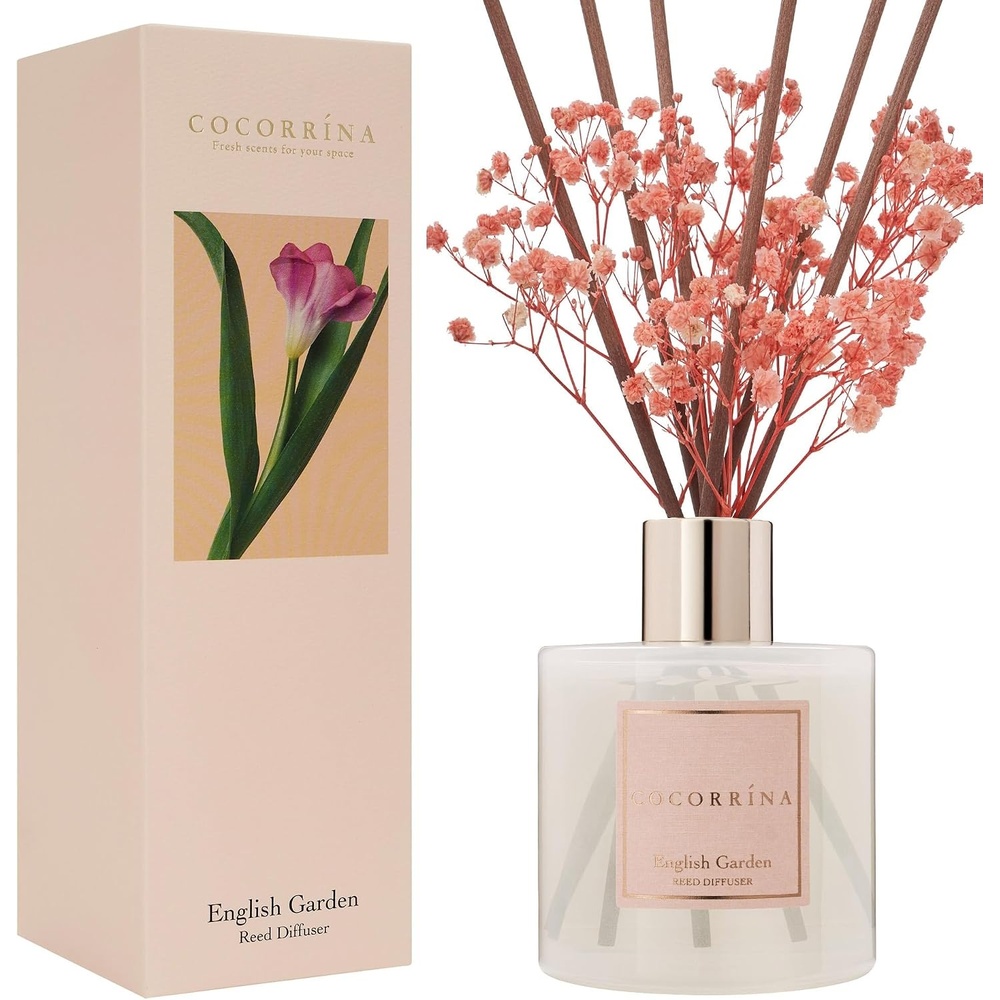 image:imageCOCORRNA Refill Sandalwood Rose 67 Floz Reed Diffuser Refill with 8 SticksEnglish Garden Flower