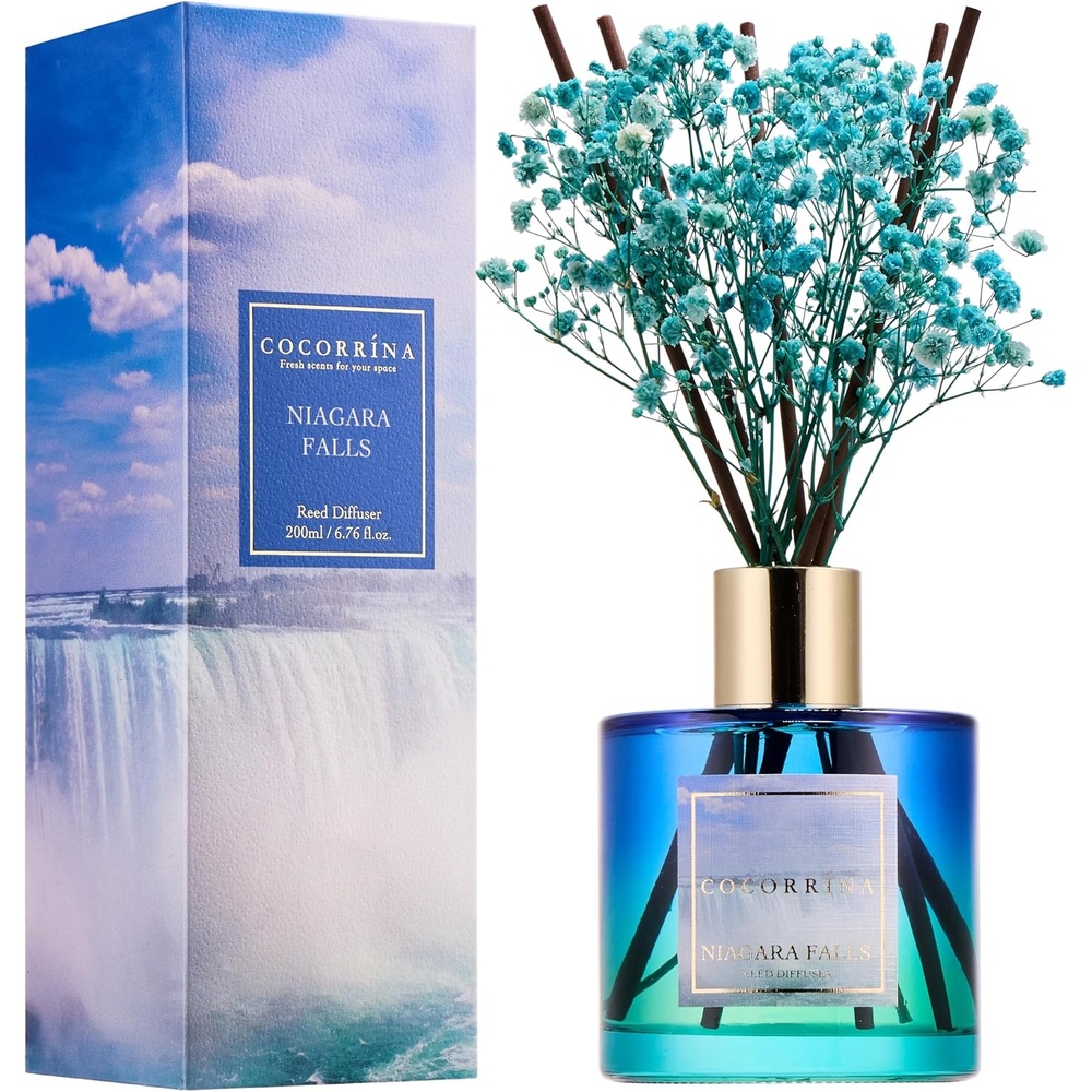 image:imageCOCORRNA Refill Sandalwood Rose 67 Floz Reed Diffuser Refill with 8 SticksNiagara Falls Flower