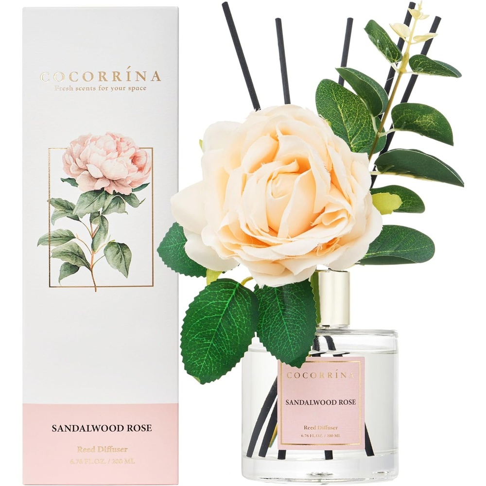 image:imageCOCORRNA Refill Sandalwood Rose 67 Floz Reed Diffuser Refill with 8 SticksSandalwood Rose Rose
