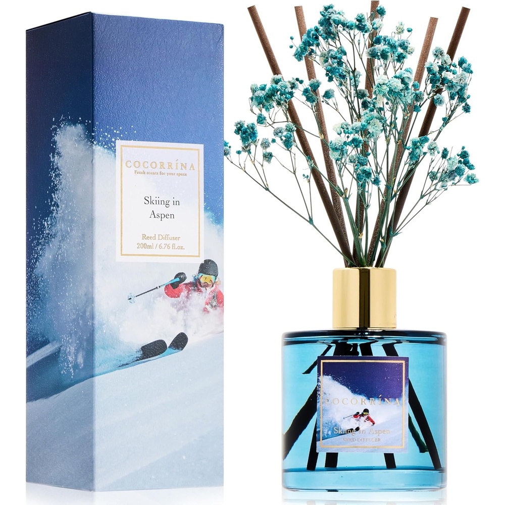 image:imageCOCORRNA Refill Sandalwood Rose 67 Floz Reed Diffuser Refill with 8 SticksSkiing In Aspen Flower