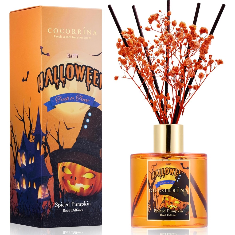 image:imageCOCORRNA Refill Sandalwood Rose 67 Floz Reed Diffuser Refill with 8 SticksSpiced Pumpkin Flower