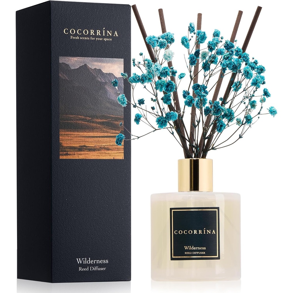 image:imageCOCORRNA Refill Sandalwood Rose 67 Floz Reed Diffuser Refill with 8 SticksWilderness Flower