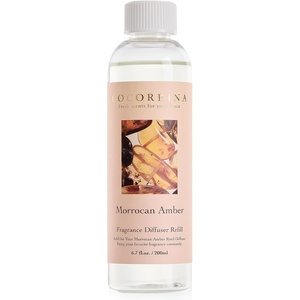 Cocorrína Reed Diffuser Refill – Lavender Thyme 6.7 oz / 2 Packs Reed Diffuser Oil Refill(Moroccan Amber)